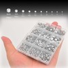 NCB 8000 Pieces 1.3-6.5mm 10 Mix Size Non Hotfix Rhinestones