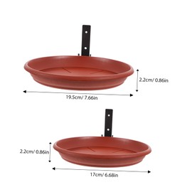 Hohopeti 1 Set Hanging Bird Feeder Bath Detachable Parrot Feeding Box for Wild Birds Sturdy Structure for Outdoor Use for Deck Railing Garden Decor