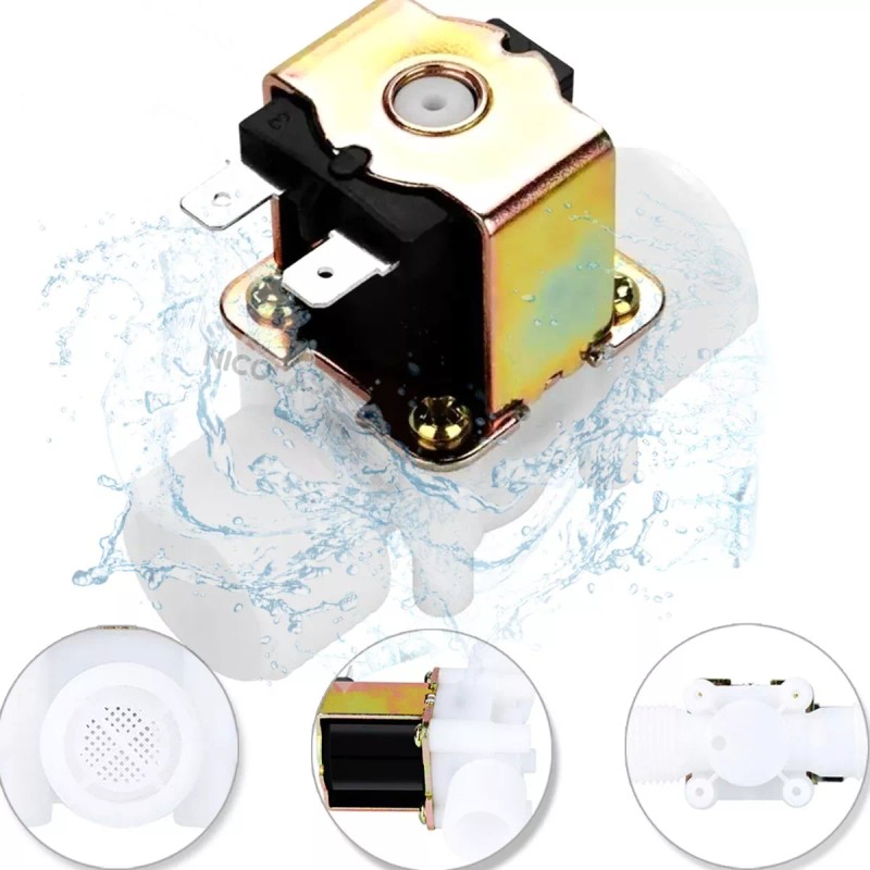 CODYTAVAREZ Electroválvula Válvula Agua ½ Solenoide 12v, Arduino, Pic