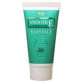 SMOOTHE Smooth E Baby Face Foam, 0.5 oz (15 g), Plant-derived Facial Cleansing Cream