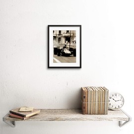 Sport Photo Y Motor Race Driver Hill Car Framed Print F97X6439, Black