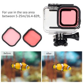Color Correction Diving Filter Set PC Action Camera Diving Lens Filter Kit Accessories for 9 Action Camera