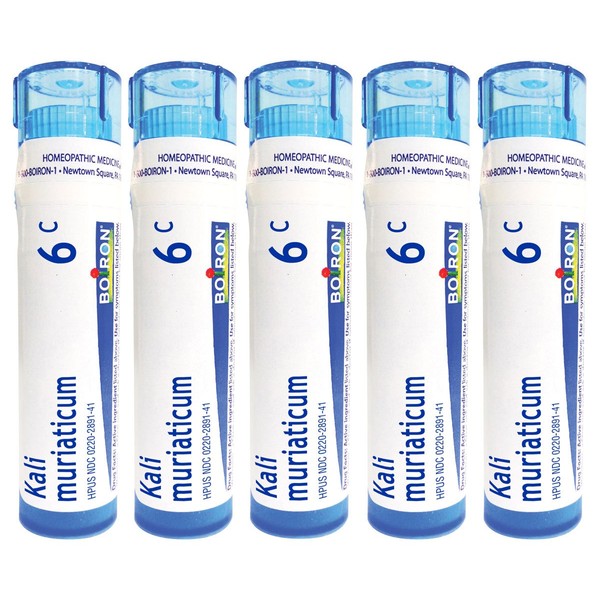 Boiron Kali Muriaticum 6C (Pack of 5), Homeopathic Medicine for Nasal Congestion
