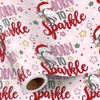 RUSPEPA Christmas Unicorn Wrapping Paper Roll Girls, Mini Roll, Santa