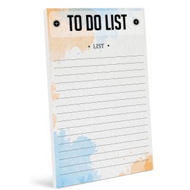 Inkdotpot Daily Planner List Pad Notepads Memo Pad, Undated To-Do List Tear Off pad - 4.5 x 7.5 Inches (50 Sheets) Organizer- Scheduler- Organize Tasks- Lists