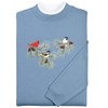 Chickadees & Cardinal Sweatshirt - Long Sleeve Crew Neck –