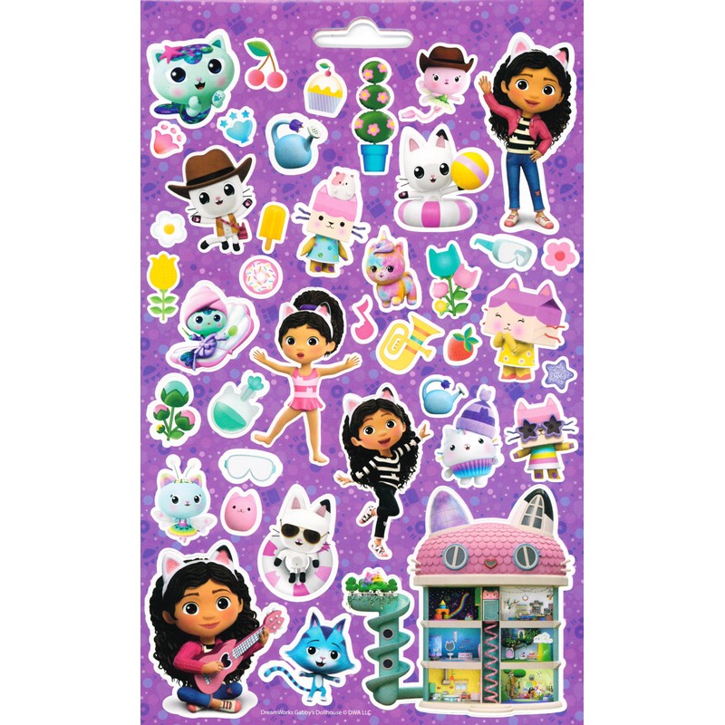 Gabbys Dollhouse 500 Stickers for Kids Mega Sticker Pack