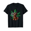Dachshund Sunglasses Tuxedo Funny Owner Stoner Smoker T-Shirt