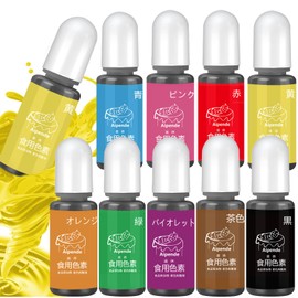 Aipende Food Dye Set of 9 Food Coloring Liquid Icing Colors Red Confectionery Ingredients Decoration Cookie Icing Color (10ml) Bottle