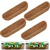4 Pieces 24 Inches Trough Coco Fiber Replacement Liner Half