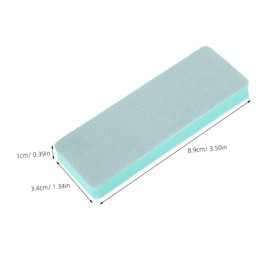 Gadpiparty 10pcs Dual Sided Nail Shine Buffers Green White Sanding Sponge Blocks for Precision Polishing Buffing for Jewelry Nail Art