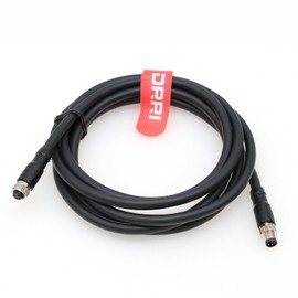DRRI 4Pin M8 Connector Male to Female Aviation Sensor Connector PVC Shielded Electrical Cable for Industrial Automation Devices