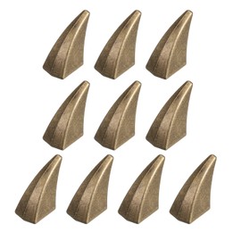 sourcing map 10set Cat Claw Spikes 17 x 12mm Horn Screw Rivets Leather-Craft Findings with Metal Screw Back Studs for Making Leather Custom Punk Style DIY Clothing Accessories, Bronze