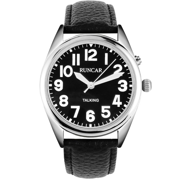 MAUJOY Talking Watch for Men, German Speaking Men's Watch, Large