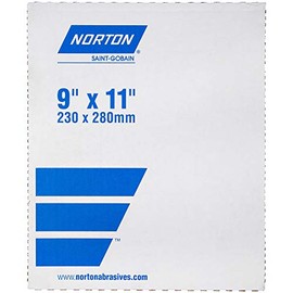 Norton Metalite P-Graded Alum. Oxide/Resin Bond 60P Grit 9 x 11" Size Cloth Sheet