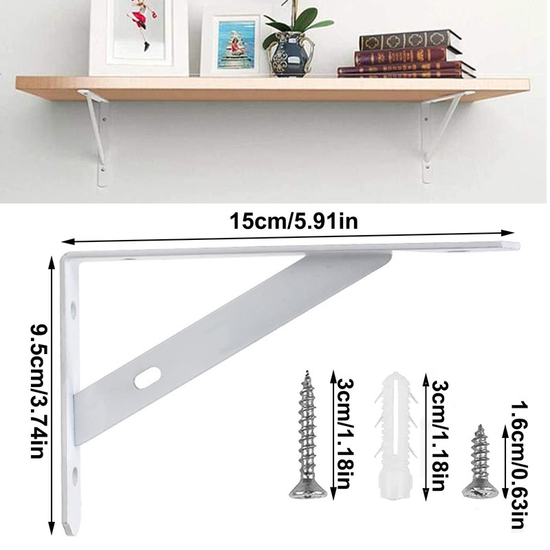 Pack of 4 Heavy Duty Brackets Angle Heavy Duty Console