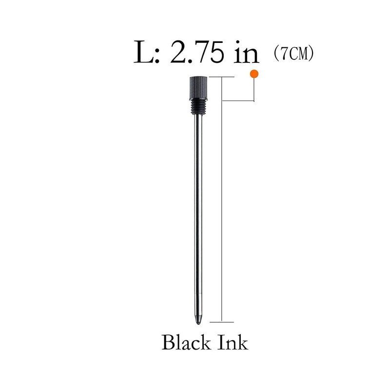 MengRan 2.75'' Ballpoint Pen Refills,Standard D1 Ballpoint Pen Refill (Remove