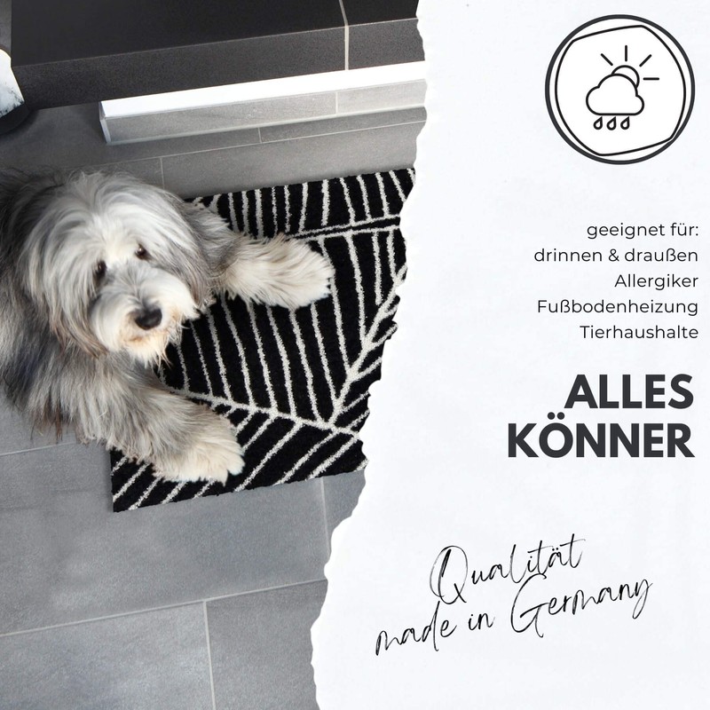 Salonloewe Doormat "Dogs are Welcome" -washable