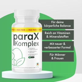 ParaX Komplex Kapseln | Für deine körperliche Balance | Premium Qualität | 90 Kapseln Inhalt