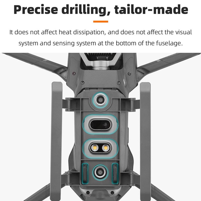 Bnineteenteam Drone Folding Landing Gear, ABS Drone Height Protector Extended