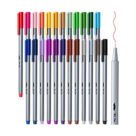 Mr. Pen- Fineliner Pens, 24 pcs, Colorful Pens, 0.4mm Fineliners Pens, Art Pens, Writing Pens Fine Point Pen, Color Pens Fine Point Smooth Writing Pens, Fine Tip pens, Drawing Pens, Fine Line Pens