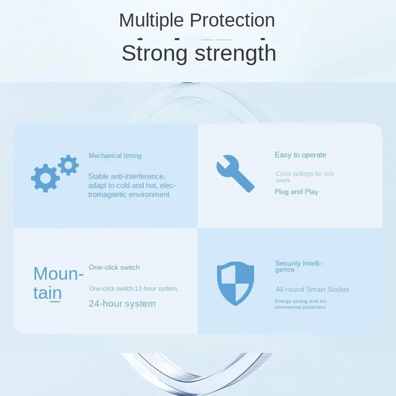 I17DS Mechanical Analogue Timer Socket Daily Timer Switch with 96