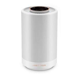 Purificador de Aire Filtro H13 HEPA, Purifica Polvo Alergias Olores, Silencioso 22dB para Recámara Oficina Departamento, Luz Nocturna Regulable (Blanc