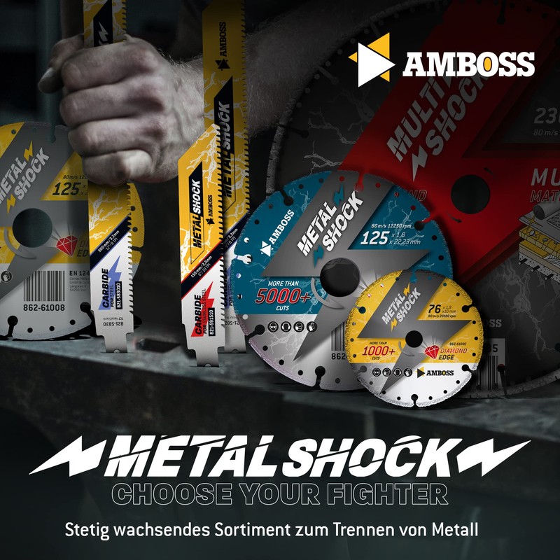 Anvil Diamond Cutting Disc Metal Shock 5000+ for Metal/Steel/Stainless Steel