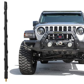 KSaAuto - Antena de 13 pulgadas 2007-2023 Jeep Wrangler Gladiator Accessories, Jeep Sahara Rubicon Sport Willys JL JK JLU JKU JT - Antena de radio de coche de repuesto