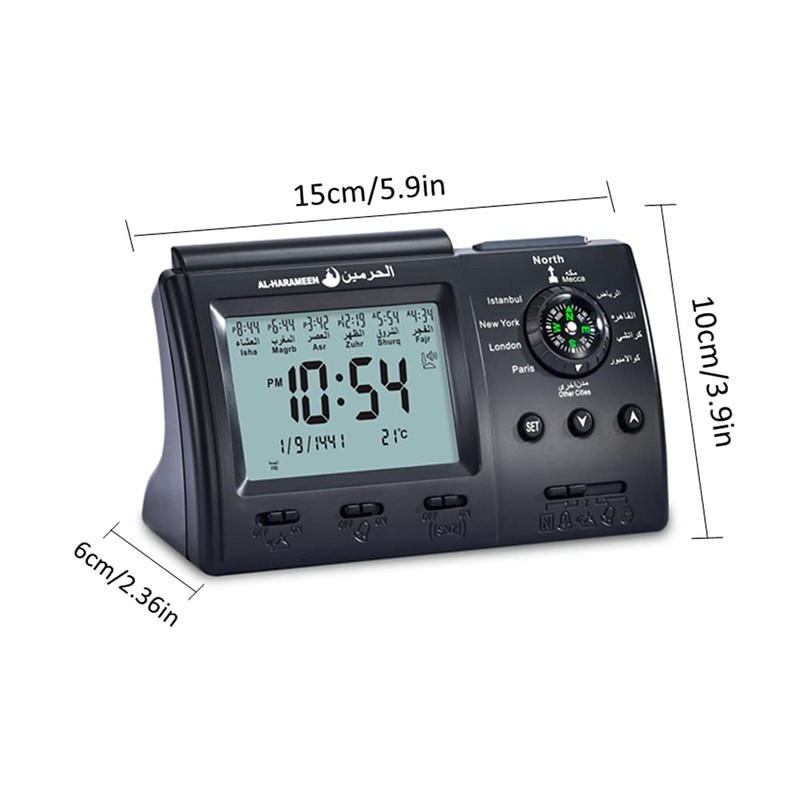 Ramadan Islamic Azan Clock, Islamic Prayer Table Azan Athan Clock