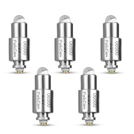 PakCan 5 Pcs Halogen LED Replacement Bulbs Compatible with Welch Allyn 3.5v Lamp 06500-u MacroView Otoscope Lamp