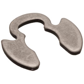 Poodle External Retaining Ring, Tapered Section, Radial Assembly, 1060-1090 Carbon Steel, Phosphate Finish, 3/16" Shaft Diameter, 0.035" Thick, Made in US (Pack of 100)