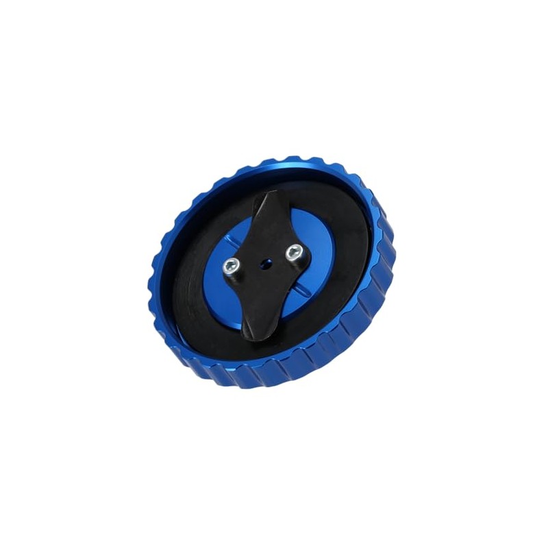 CNC Fuel Cap with Vent "Sport Look" Blue - for