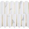 DICOFUN 1 Sheet White & Marble Look Peel and Stick