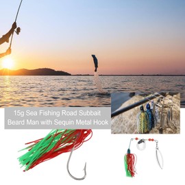 SG Store 6pcs Fishing Spinner Baits Lures Buzz Prop Spinner Baits Kit for Bass Carp Mandarin Fish Snakehead Carbon Hook Modern Multicolor Bait