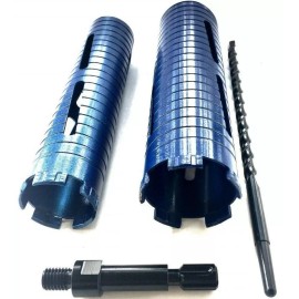 Pro Right Industry 2" & 3" Dry Diamond Core Bit with SDS MAX shank Adapter & Pilot bit