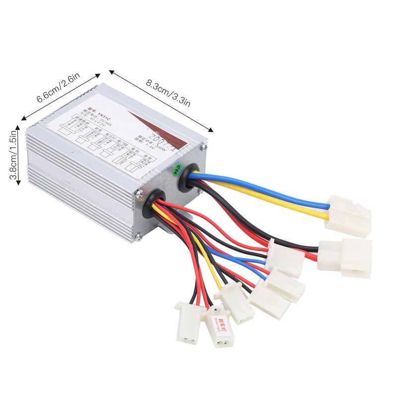 48V 500W Brush Controller Short Cable Thumb Throttle Grip Electric