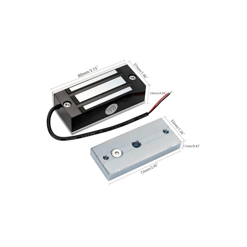 Electromagnetic Lock 130LBS 60KG Holding Force Electric Magnetic Door Lock