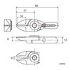 Vessel NY25AJ Slide Air Nippers Horizontal Blade / GT-NY25 Type