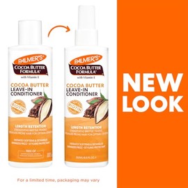 Palmers Cocoa Butter Biotin Length Retention Acondicionador Leave-In, Fortalece, Minimiza el Frizz, Todo tipo de Cabello, 250ml                       