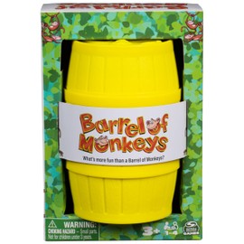 Spin Master Games, Barrel of Monkeys, Retro Linking Fun for Preschoolers, Family Games, 1 & Up Players, for Ages 3 & Up