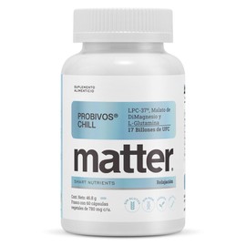 Matter Probivos Chill, Suplementos Alimenticios Probioticos con HOWARU® Lpc-37, L-Glutamina y Malato de DiMagnesio, Apoyo al Bienestar Emocional y Equ