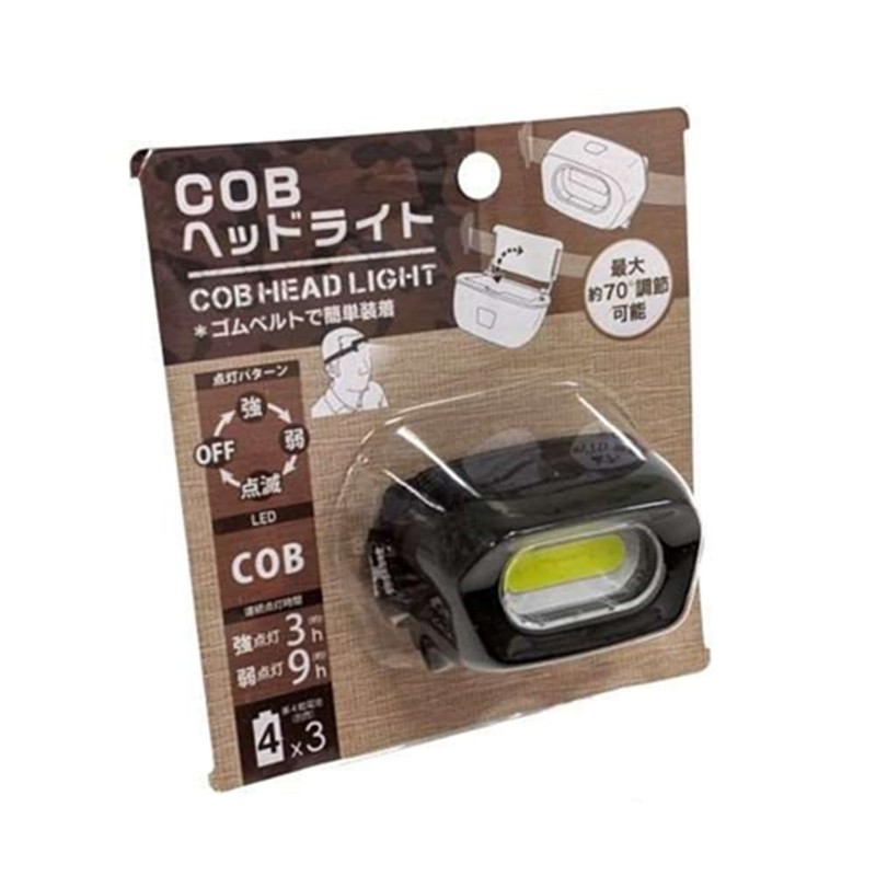 Mode Dela Casa COB LED Headlight, Adjustable Headband, Black