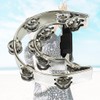 ENNBOM Metal Jingles Hand Held Tambourine Double Row Tambourine for