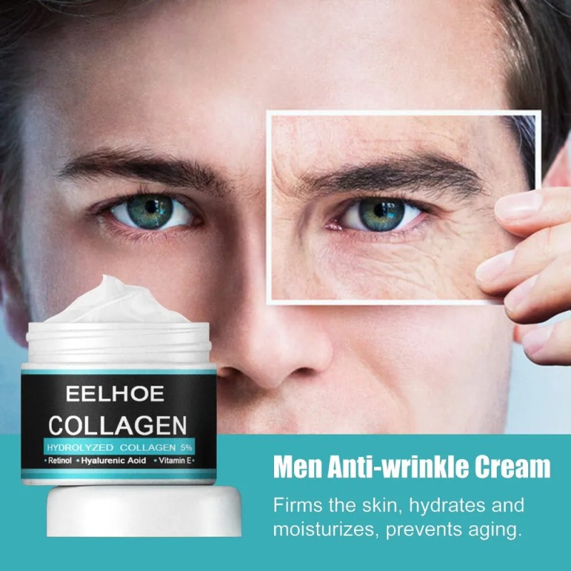 Ee Crema Colageno Hidrolizado Reafirmante Antiarrugas Hombre Mixta