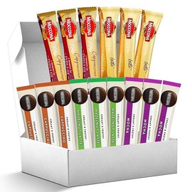 Instant Coffee Packets Single Serve Variety Pack, Includes Cappuccino Mix, Mocha, Hazelnut Latte & More, Creamy & Frothy, Quick & Easy Premium Coffee - 1 Count (Pack of 15)