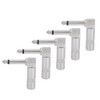 5pcs Right Angle 6.35mm Mono Phone Plug Guitar Audio Jack