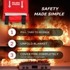 Signature Series Fire Blanket, Flame Suppression Fiberglass Blanket for Home