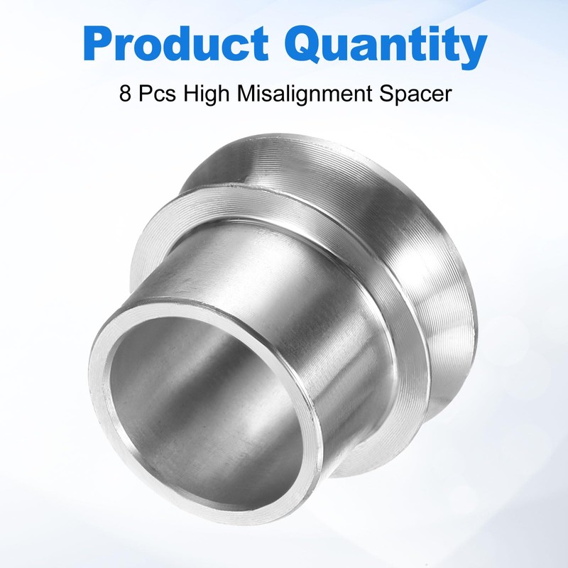 sourcing map 8 Pcs High Misalignment Spacer, 5/8" to 1/2"