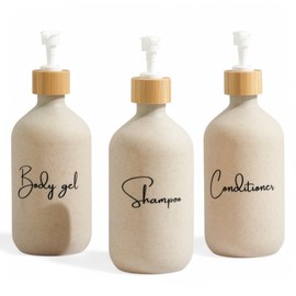 Soap Dispenser for Bathroom, Bottles for Gel and Champus, Soap Dispenser for Bathroom, Soap Dispenser for Shower, Soap Dispenser for Gel and Shampoo, Soap Dispenser for Shower (White)